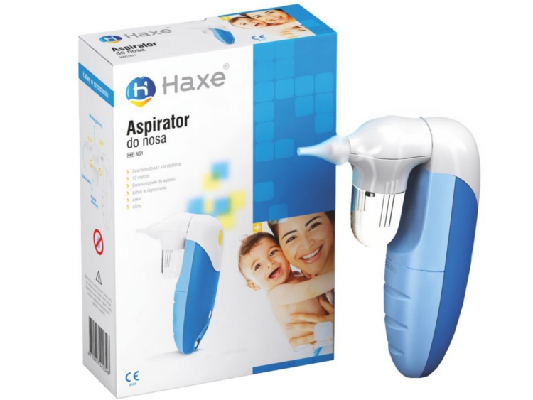 Haxe Elektryczny Aspirator Do Nosa Na Katar Odciągacz Na Katarek