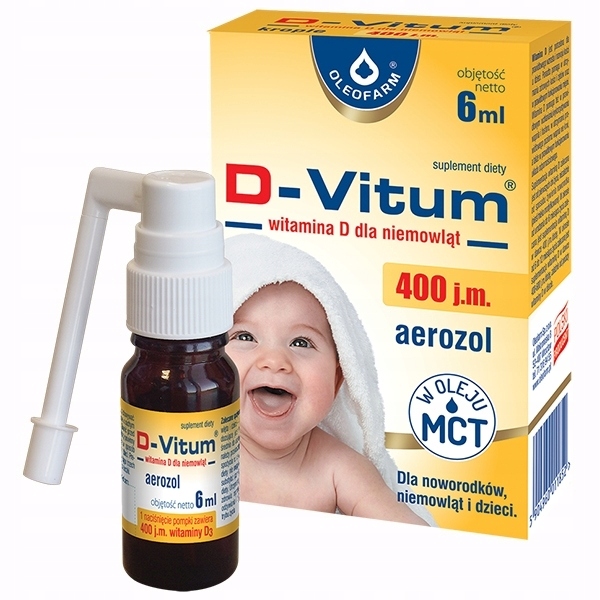 DVITUM WITAMINA D DLA NIEMOWLĄT 400j.m. AEROZOL 6ml